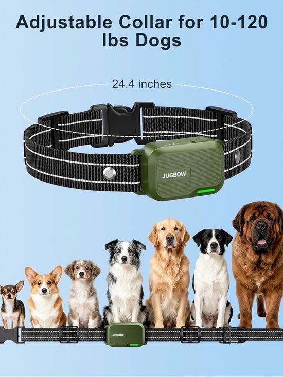 Other - Adjustable Black & Green Collar for Dogs